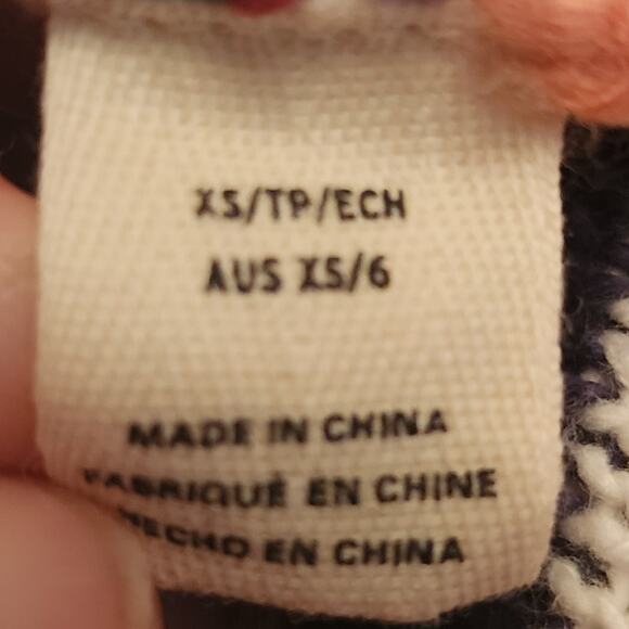 Roxy Sun Express Hooded Beachy Slouchy Striped Knit Sweater Size XS - Picture 10 of 11